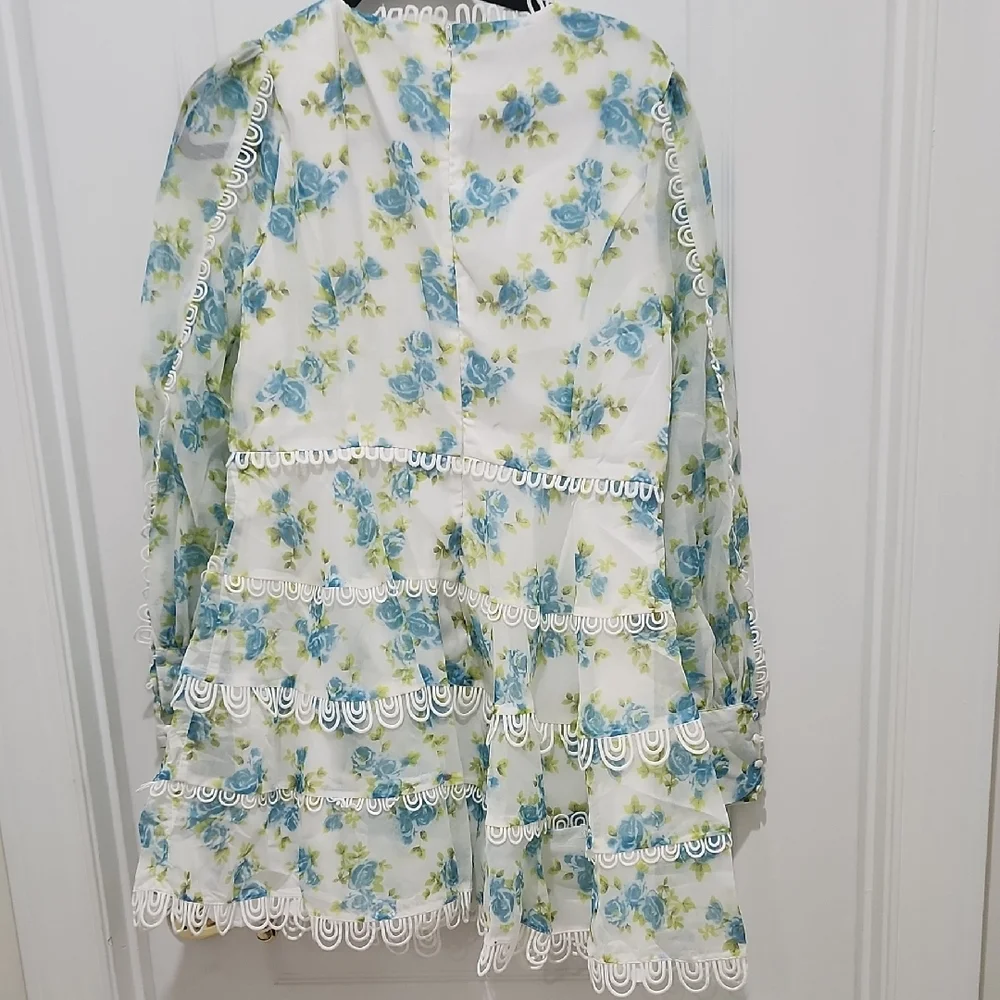 Amazing Floral Blue and White Dress Zimmerman Feels - Picture 4 of 4